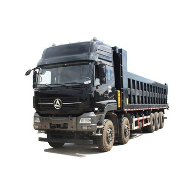 10x4 Euro III 13L Engine 60 Ton Dump Truck Dengan Drop Axle